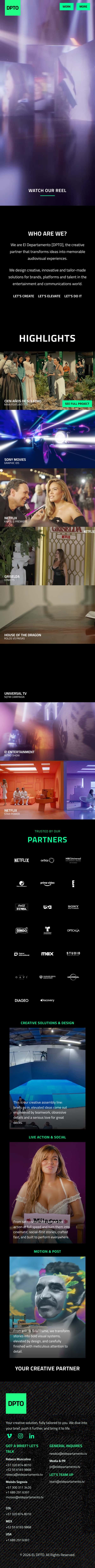 El Departamento: Inicio, en celular