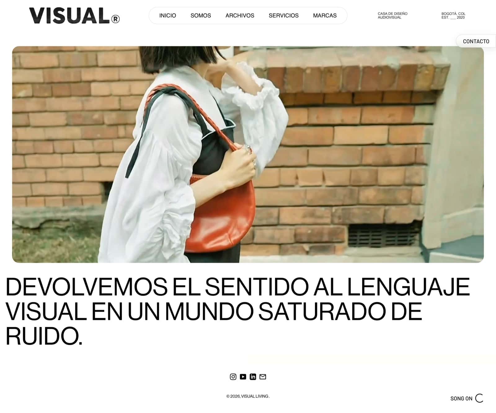Visual Living: Inicio, en escritorio